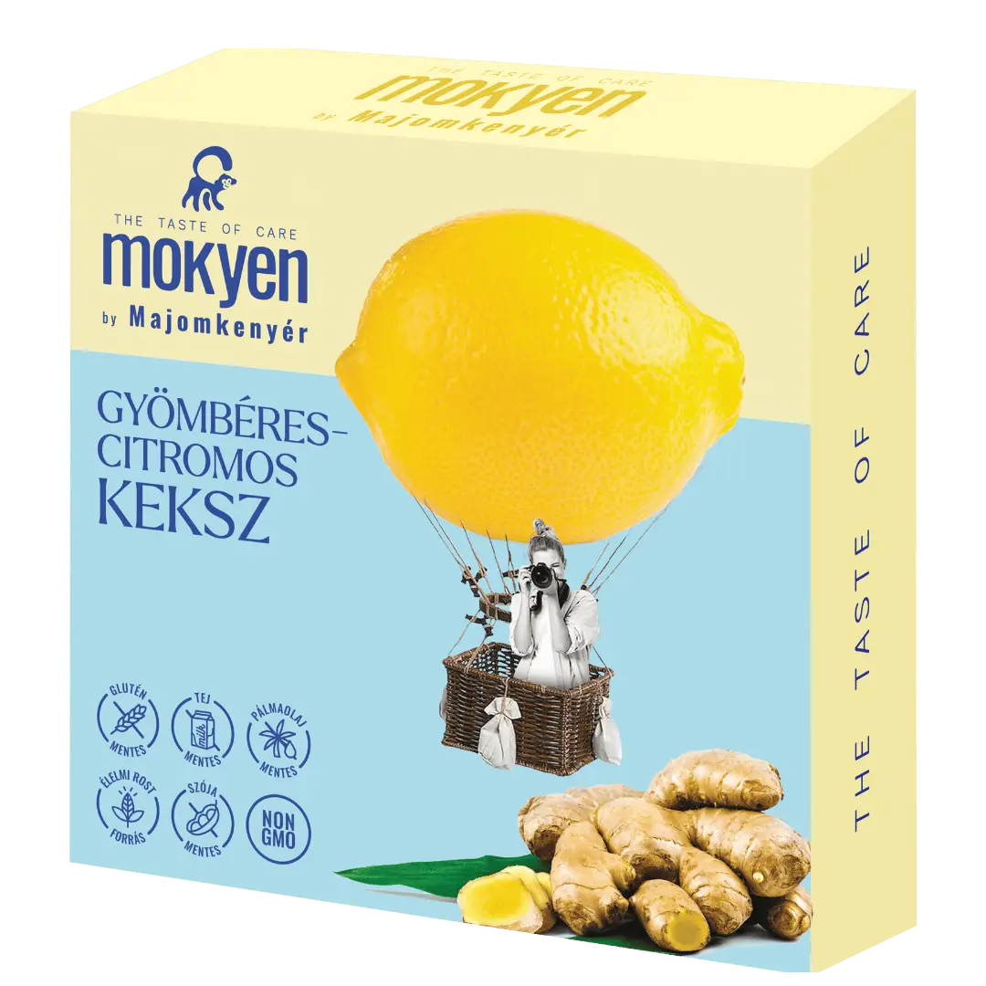 MOKYEN by Majomkenyér Gyömbéres-citromos keksz 50g